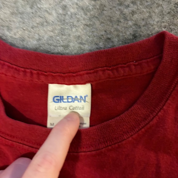 Y2K Indiana Basketball Sports Collegiate T Shirt Mens Medium Red Hoosiers NCAA - Picture 4 of 9